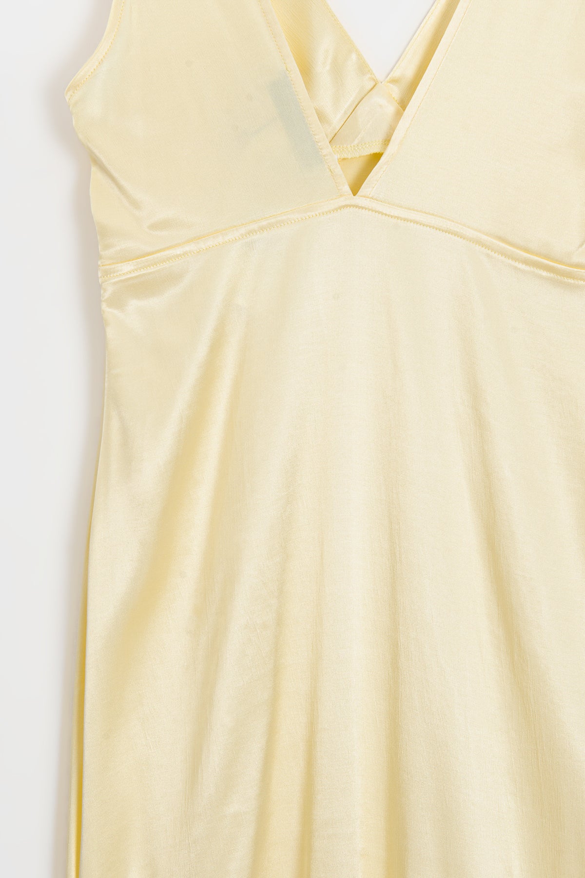 Ruffled Maxi Satin Dress