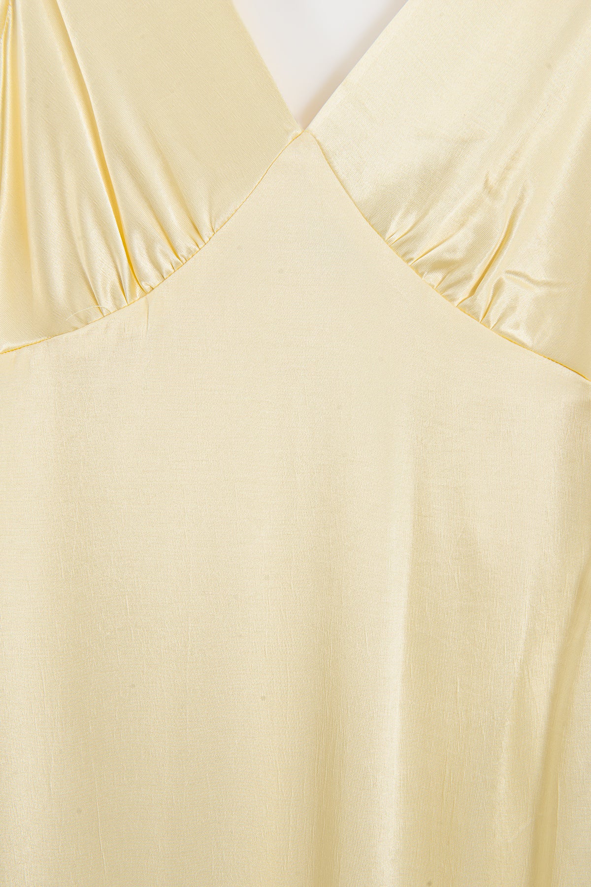 Ruffled Maxi Satin Dress