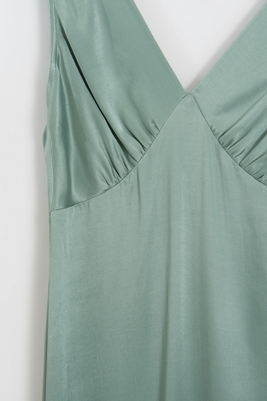 Ruffled Maxi Satin Dress