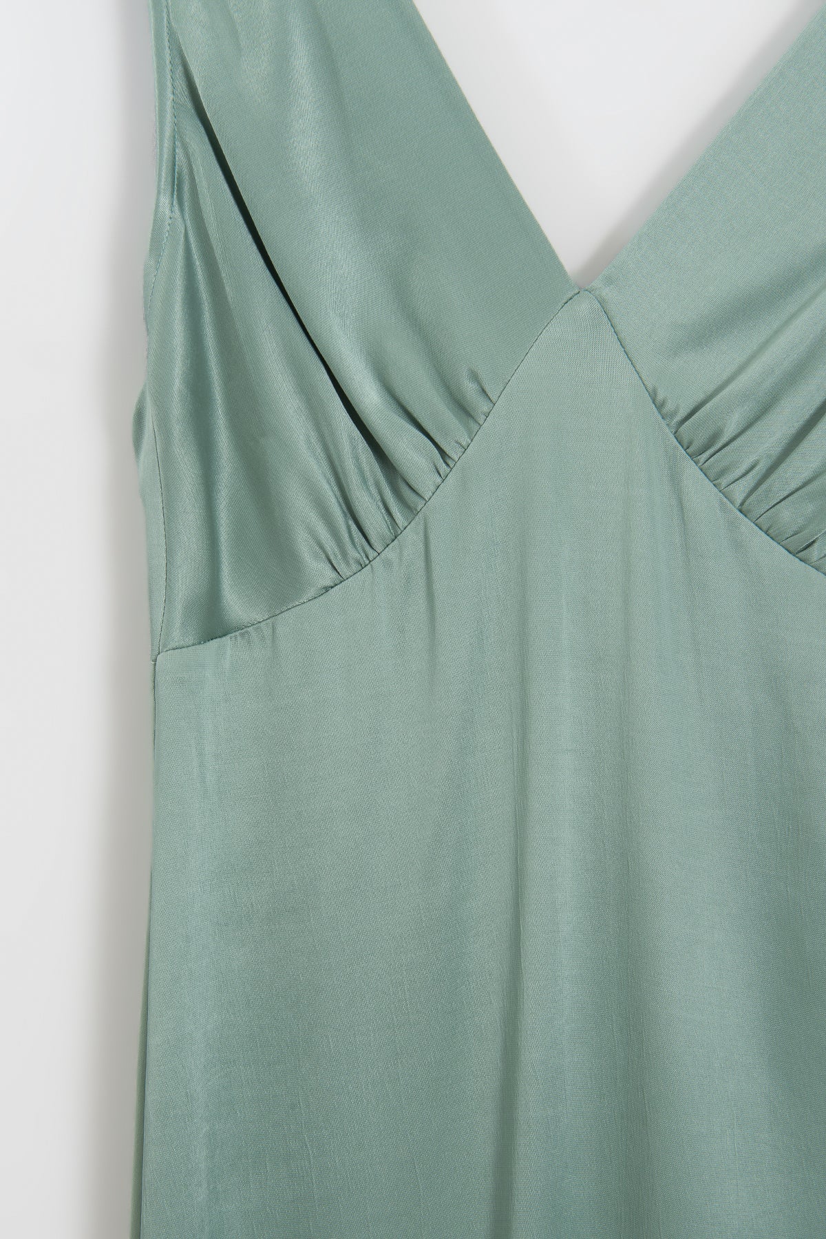 Ruffled Maxi Satin Dress