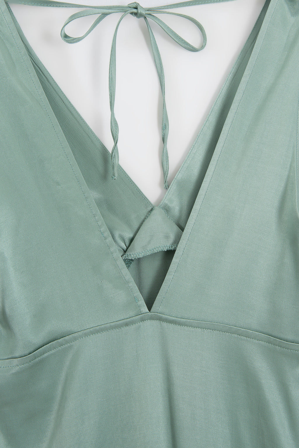 Ruffled Maxi Satin Dress