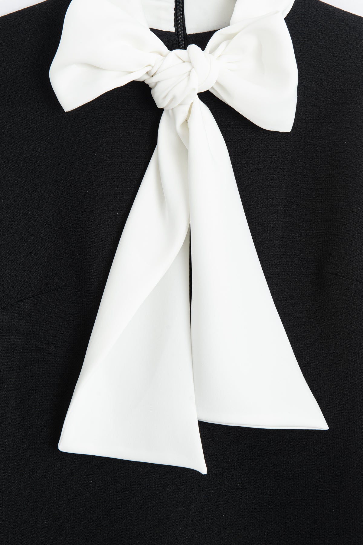 Mini Dress with Bow-Tie Neckline