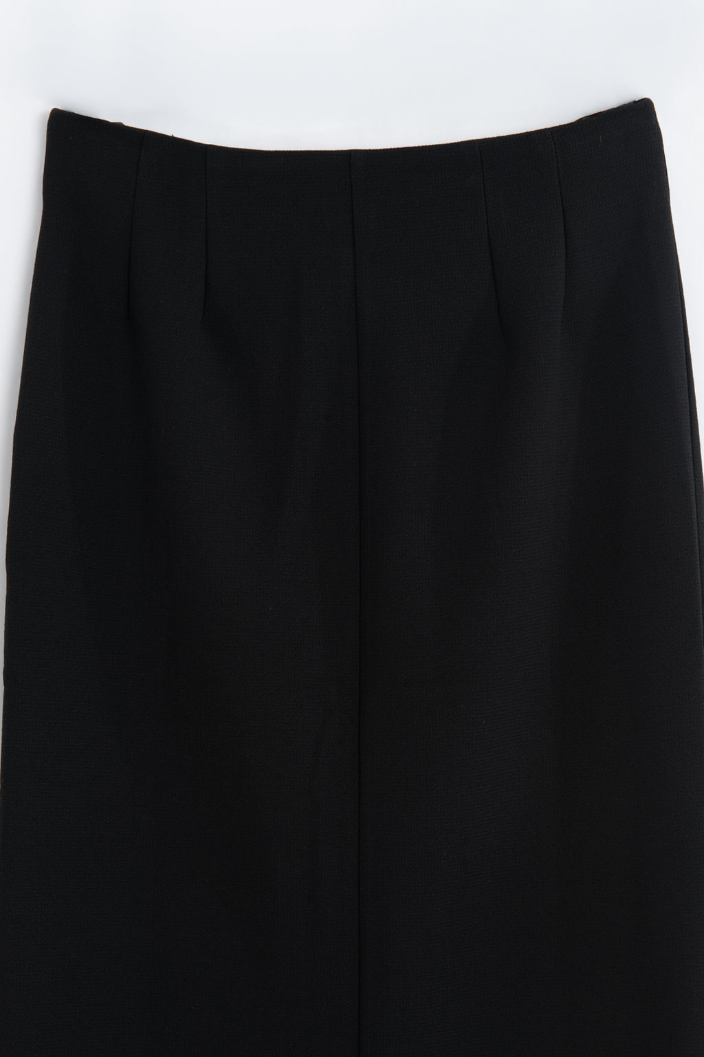 Button-Detail Maxi Pencil Skirt