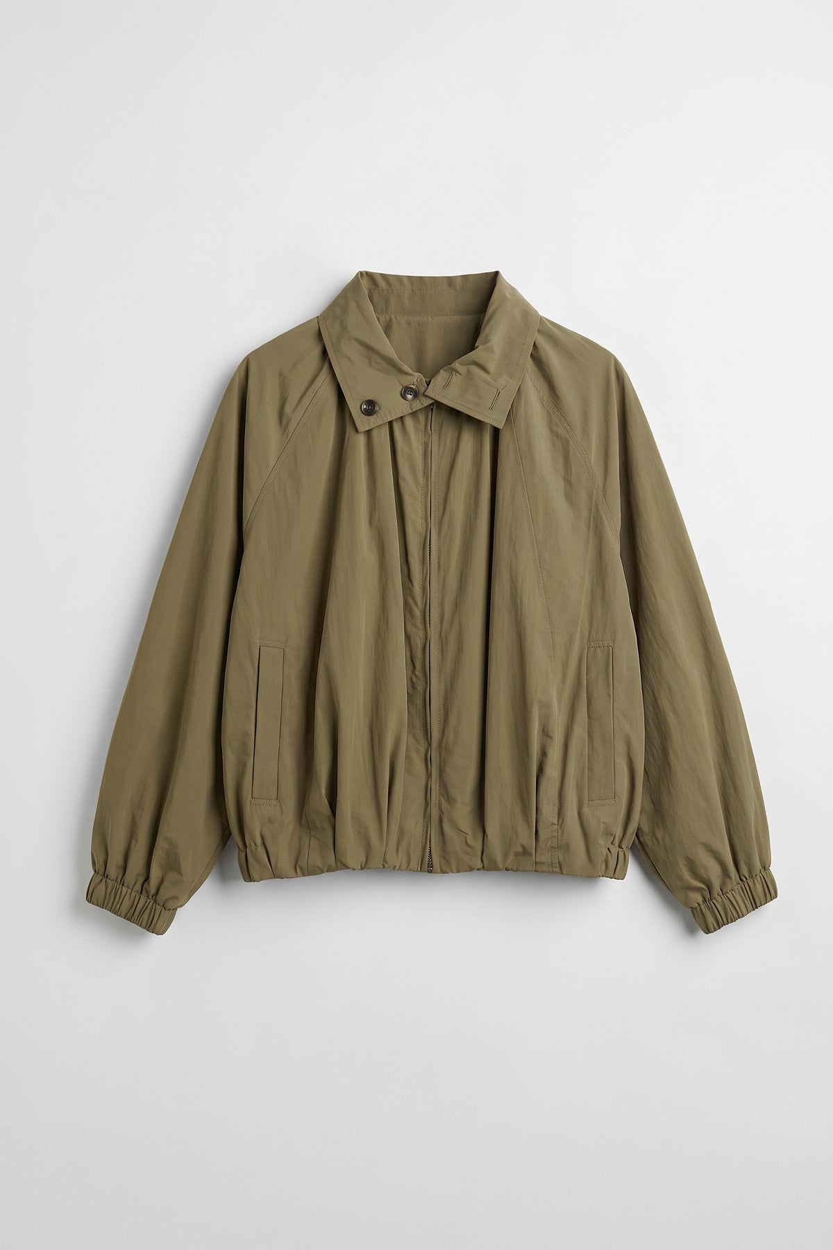 Stand-Collar Bomber Jacket