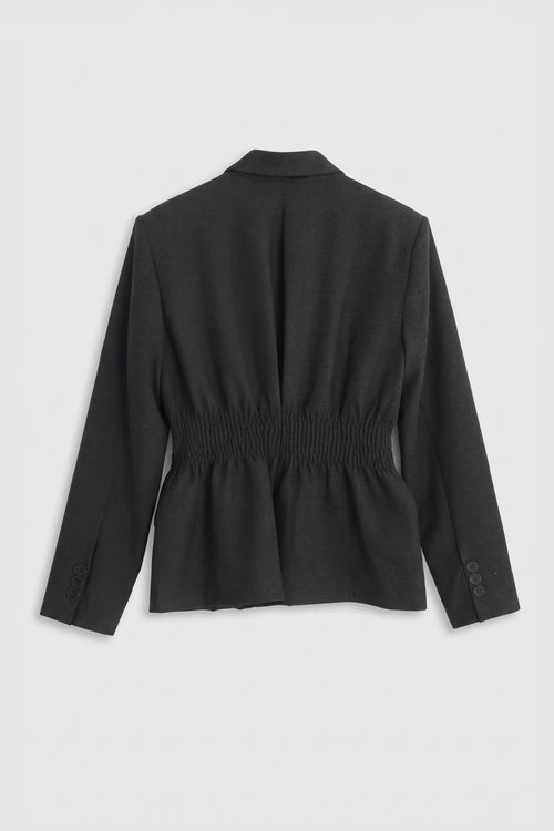 Shawl-Collar Double-Breasted Blazer