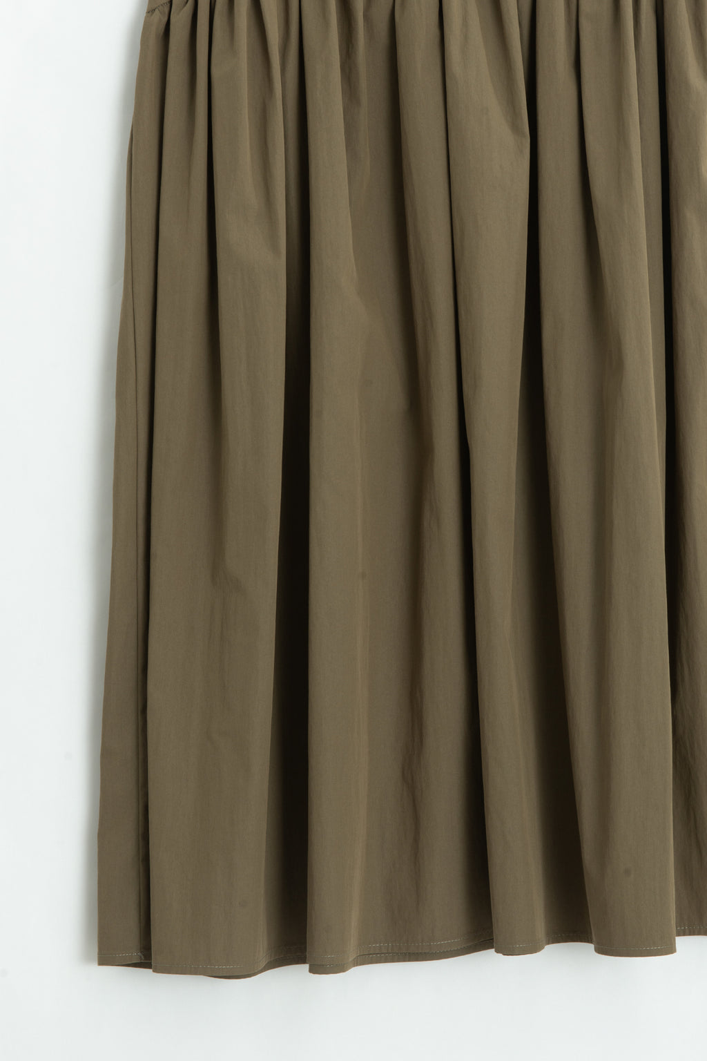 Gathered Midi Skirt with Bodice Detail