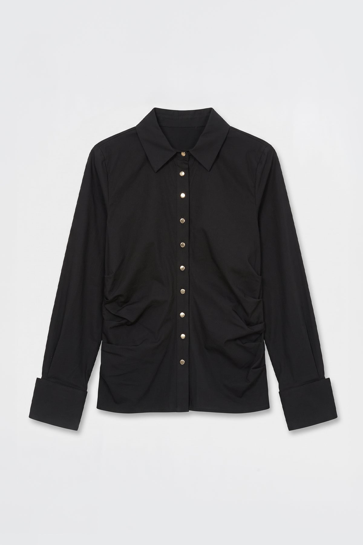 Button-Down Fitted Poplin Shirt