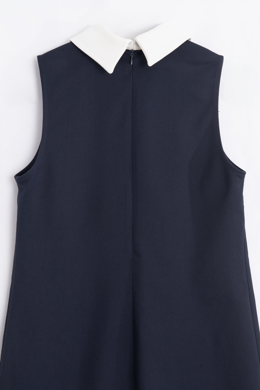 Collared Mini Dress with Decorative Buttons