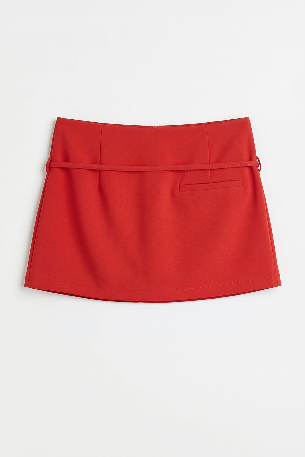 High-Waisted Tie-Front Skort
