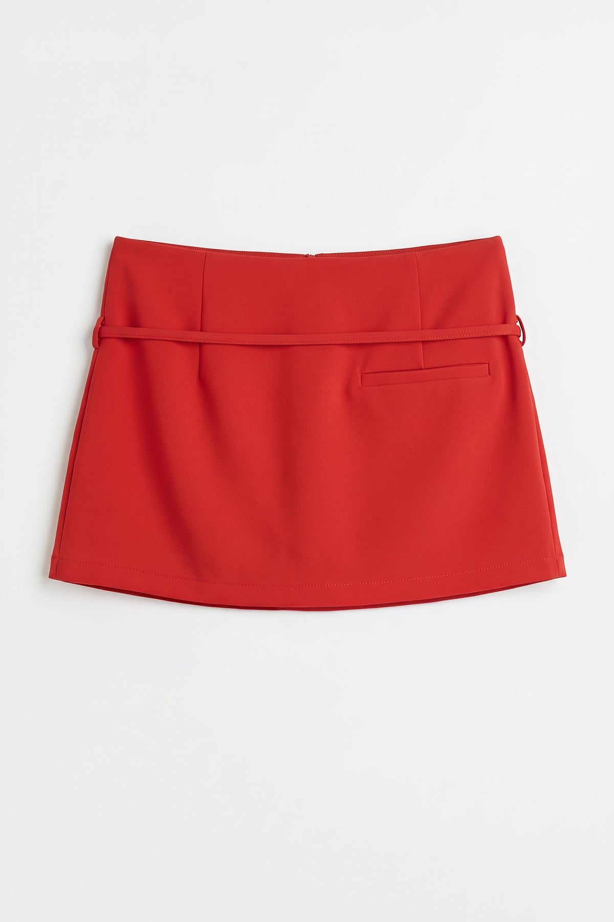 High-Waisted Tie-Front Skort