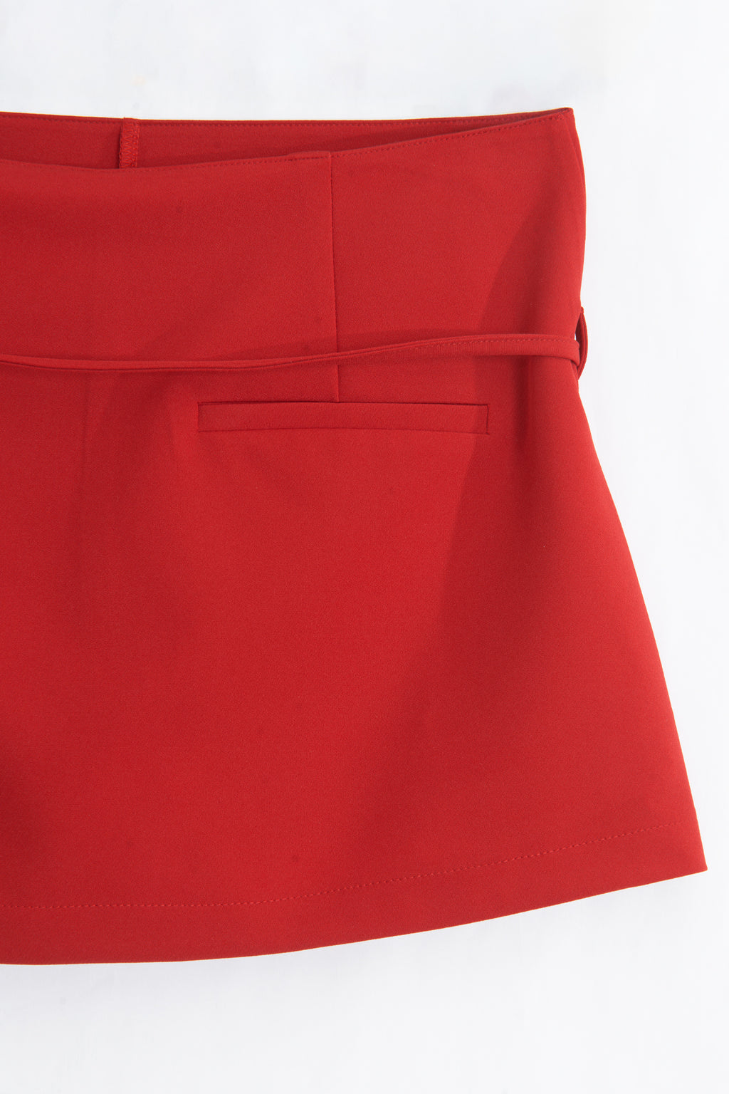 High-Waisted Tie-Front Skort