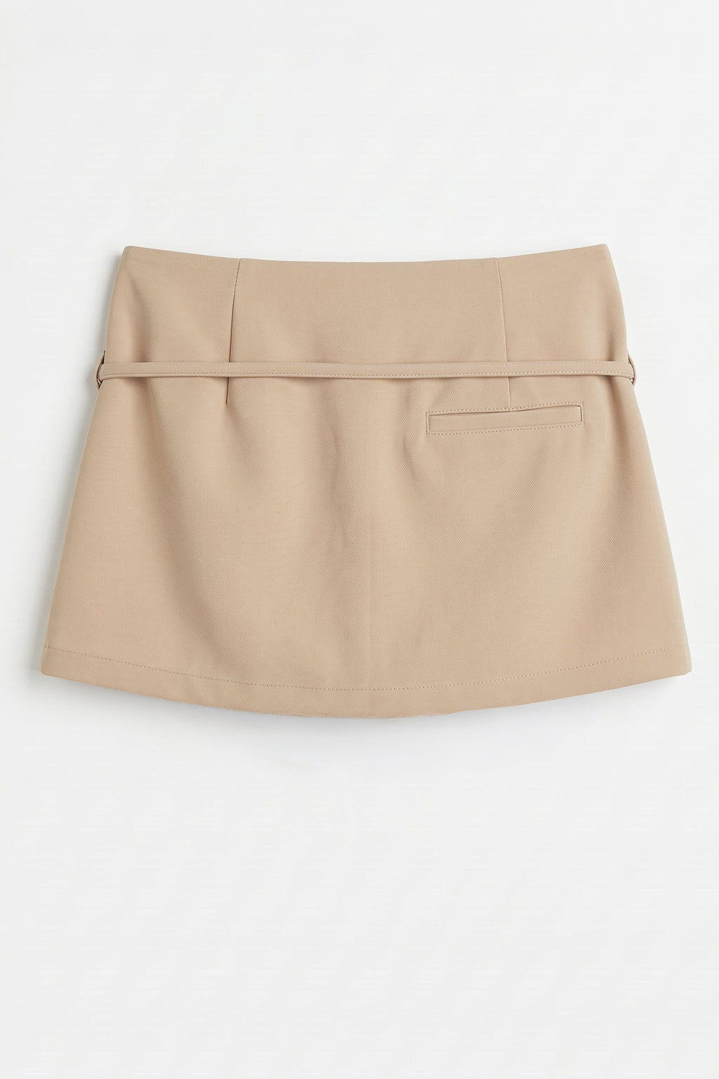 High-Waisted Tie-Front Skort