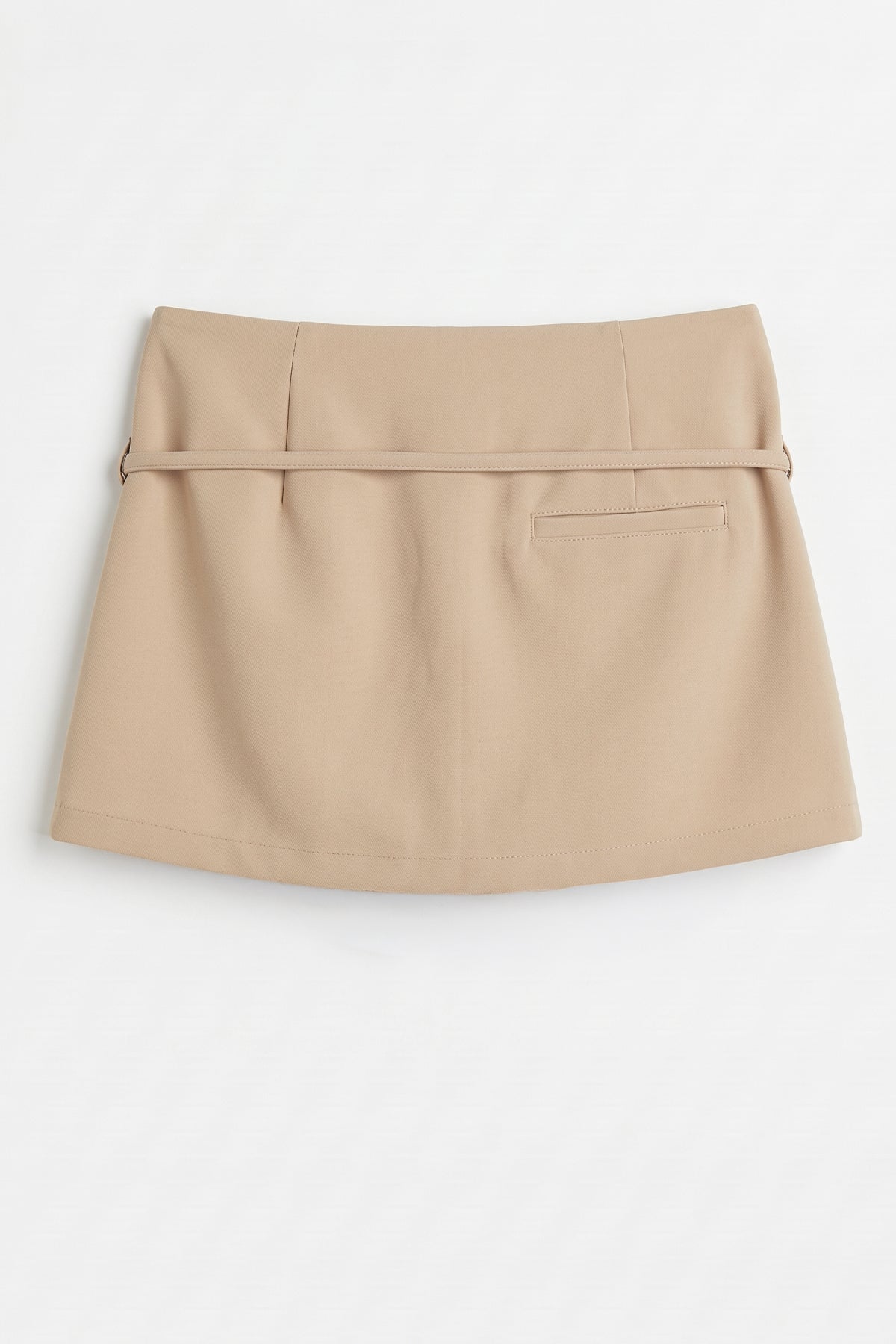 High-Waisted Tie-Front Skort