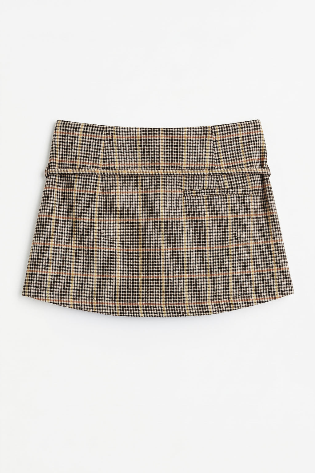 High-Waisted Tie-Front Skort