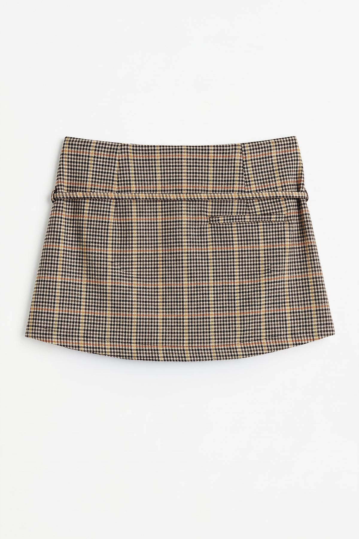 High-Waisted Tie-Front Skort