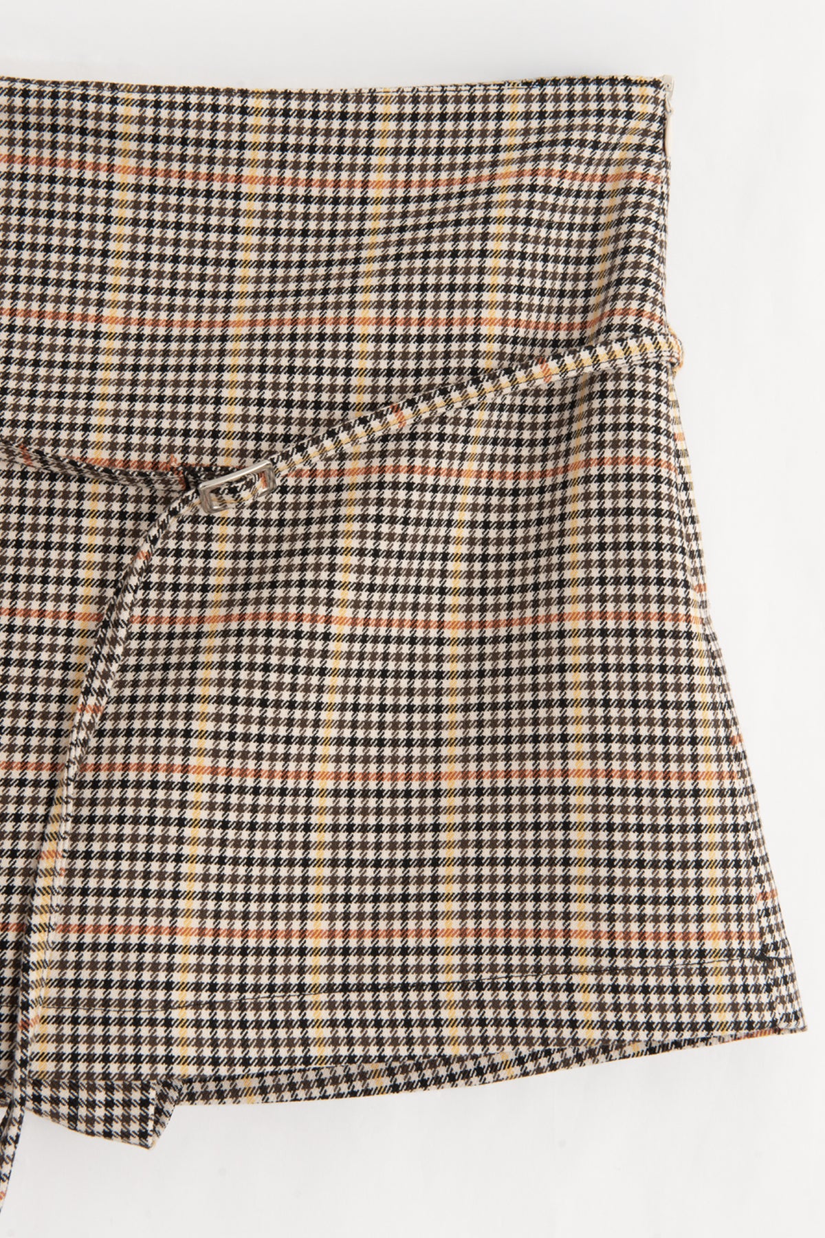 High-Waisted Tie-Front Skort