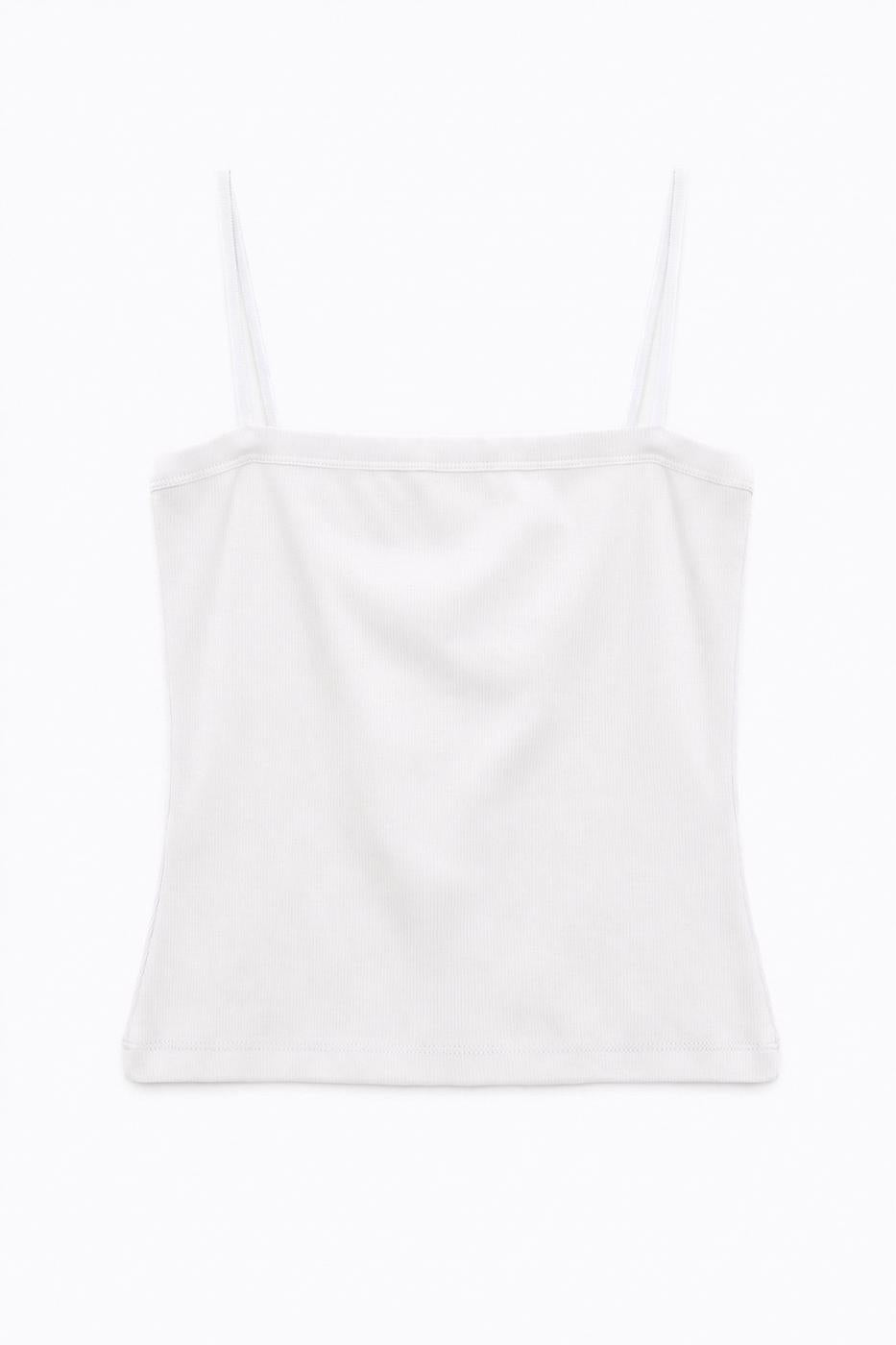 Tank Top with Sleeves White