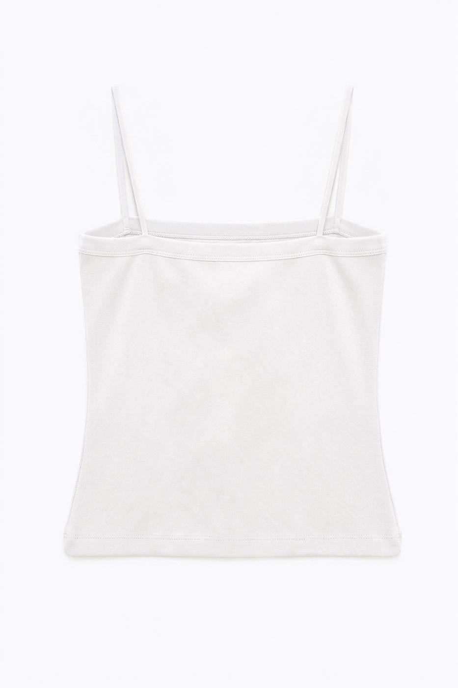Tank Top with Sleeves White