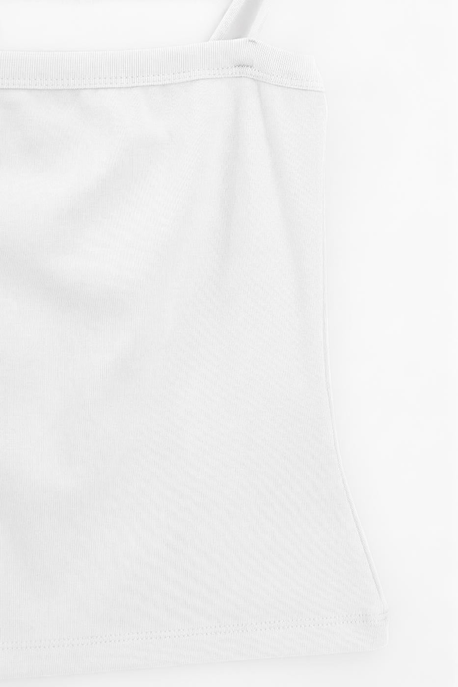 Tank Top with Sleeves White