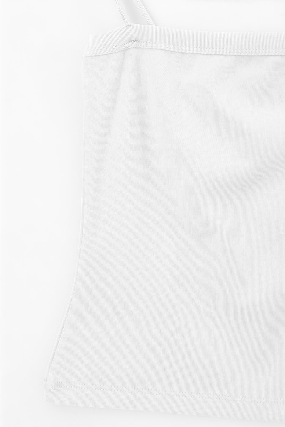 Tank Top with Sleeves White