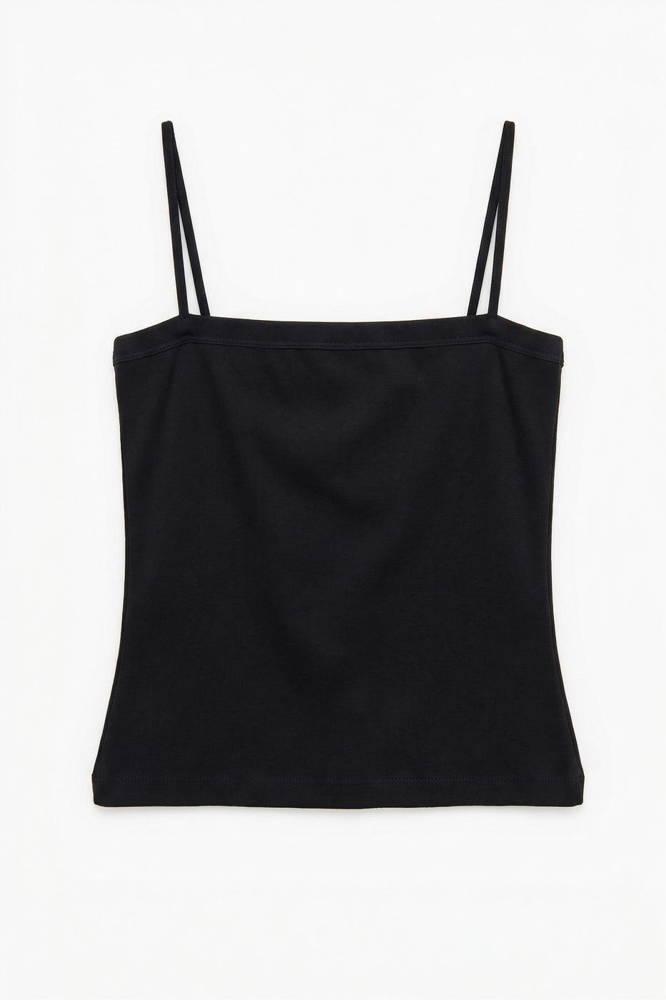 Tank Top with Sleeves Black