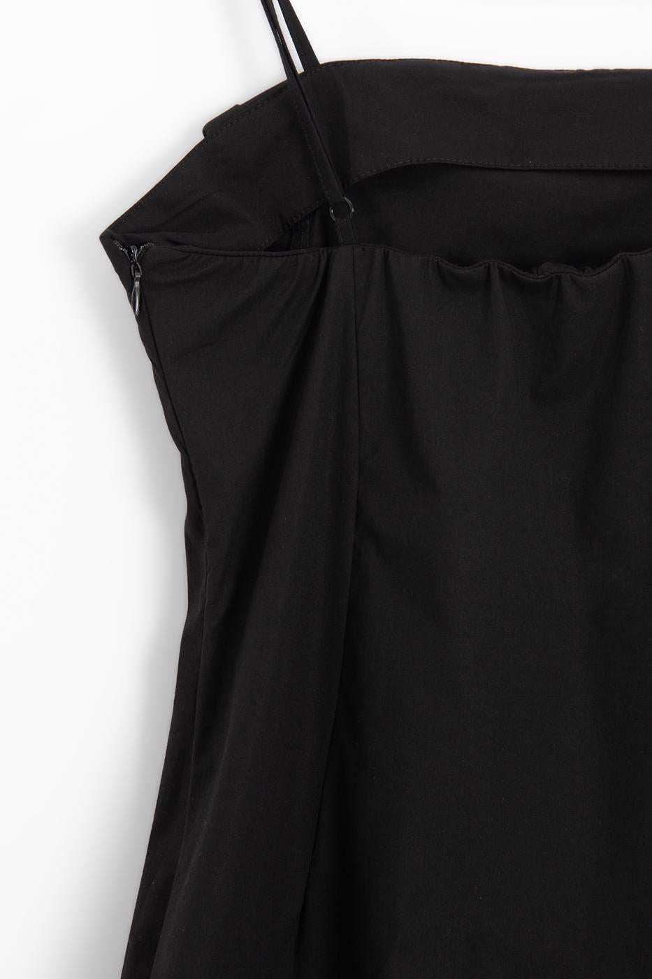 Strappy Lycra Tight Mini Dress Black