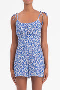 Strapped Mini Romper Blue