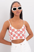 Strappy Knit Crop Top