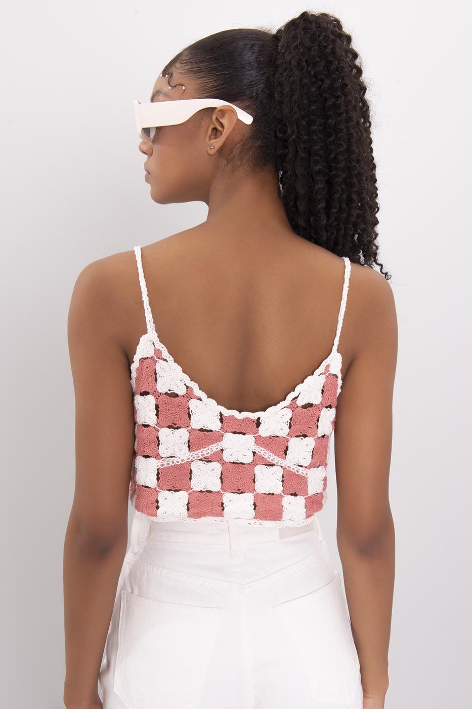 Strappy Knit Crop Top