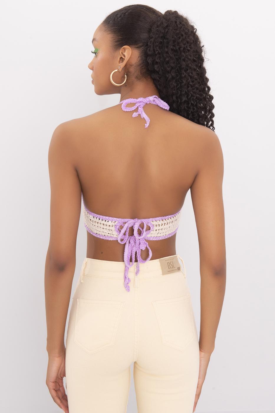 Strapped Knit Crop Top