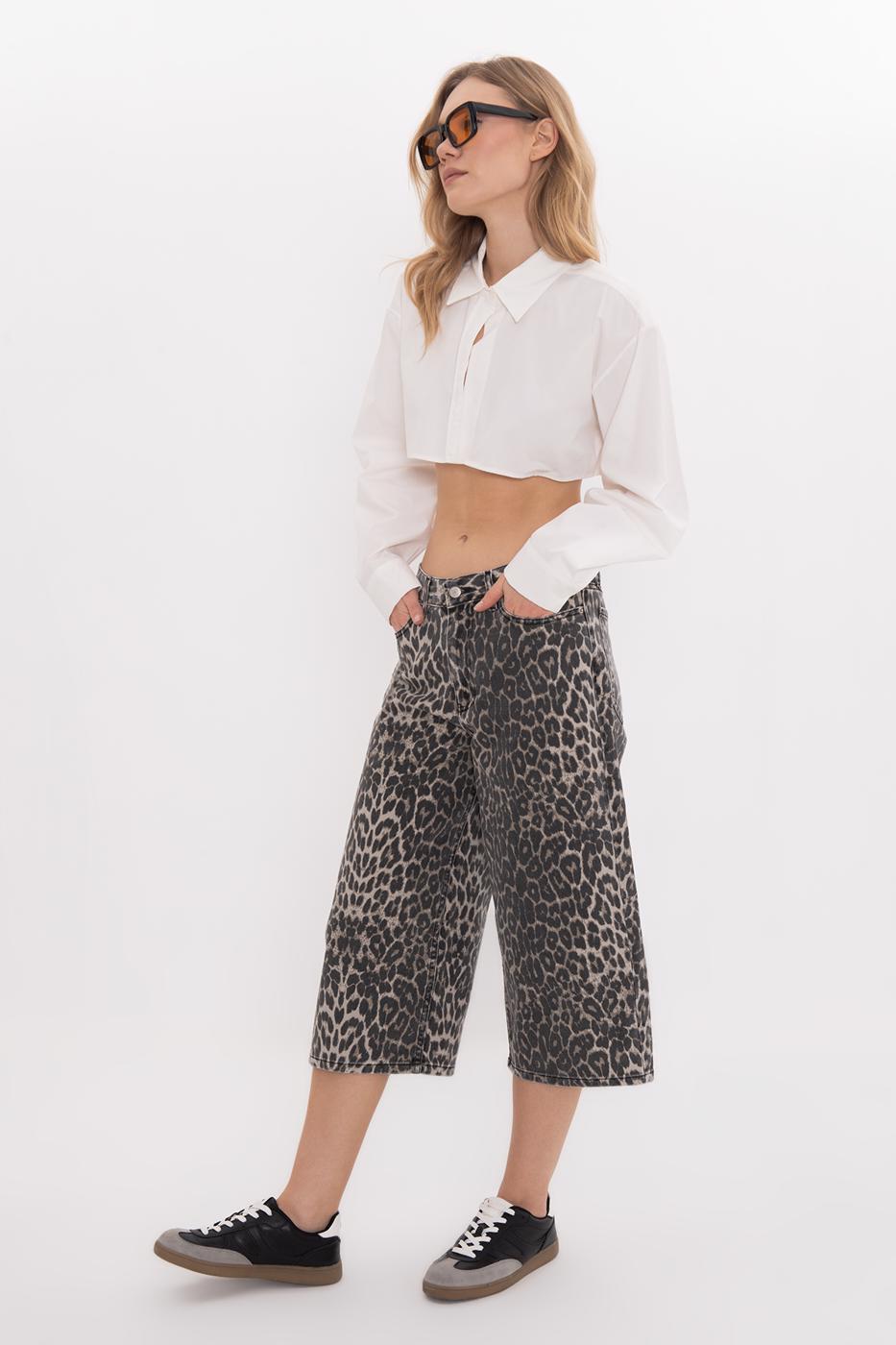 Baggy Denim Bermuda Shorts
