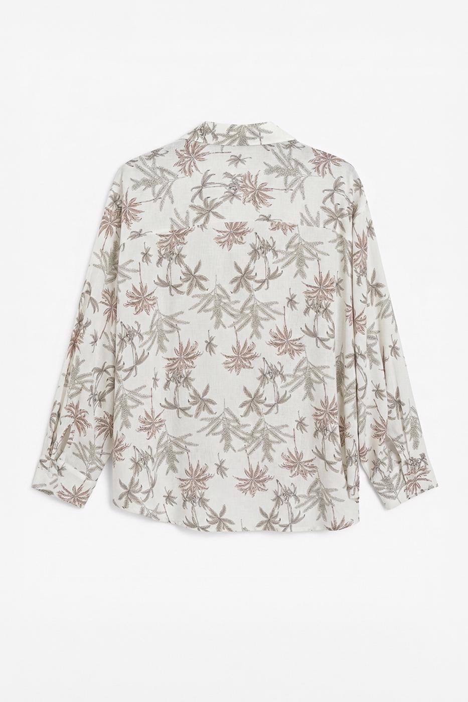 Balloon Linen Blouse Ecru