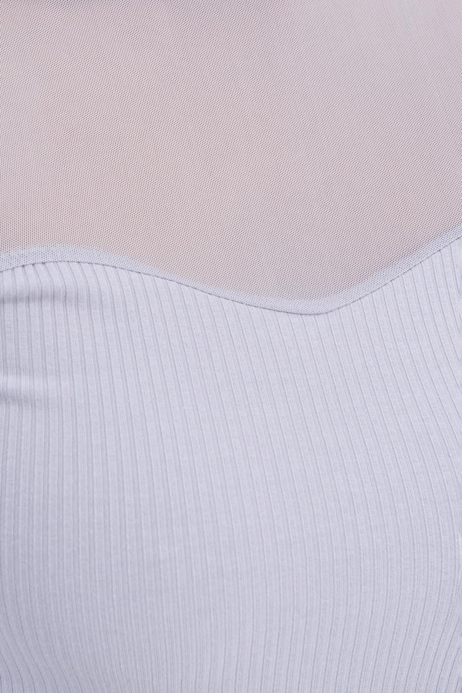 Balloon sleeve transparent blouse