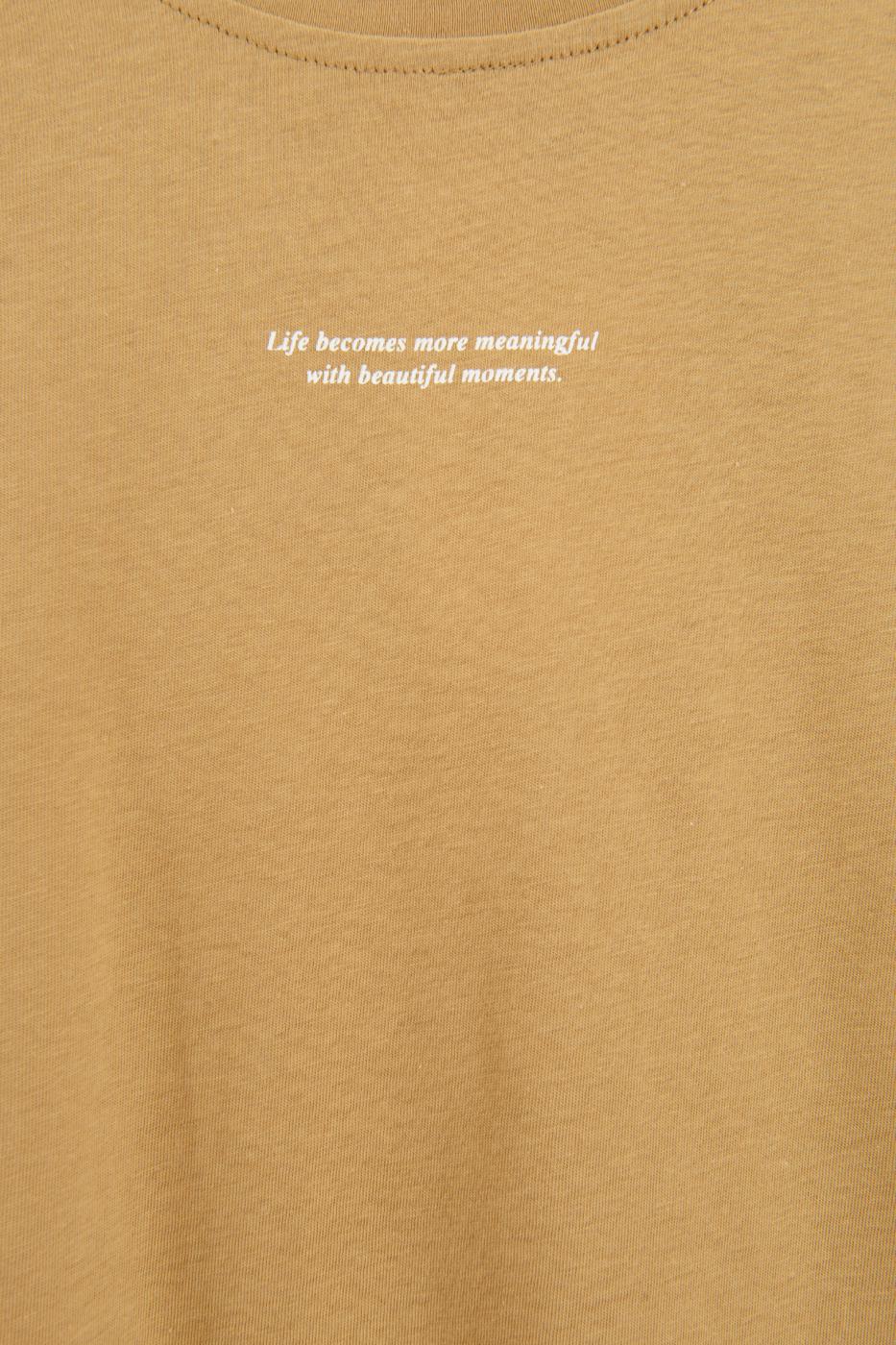 Basic Printed Oversize T-shirt Mıxed