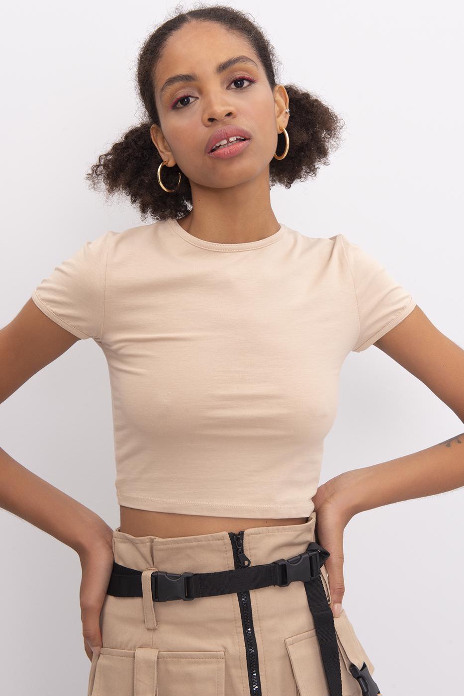 Crop Top Beige
