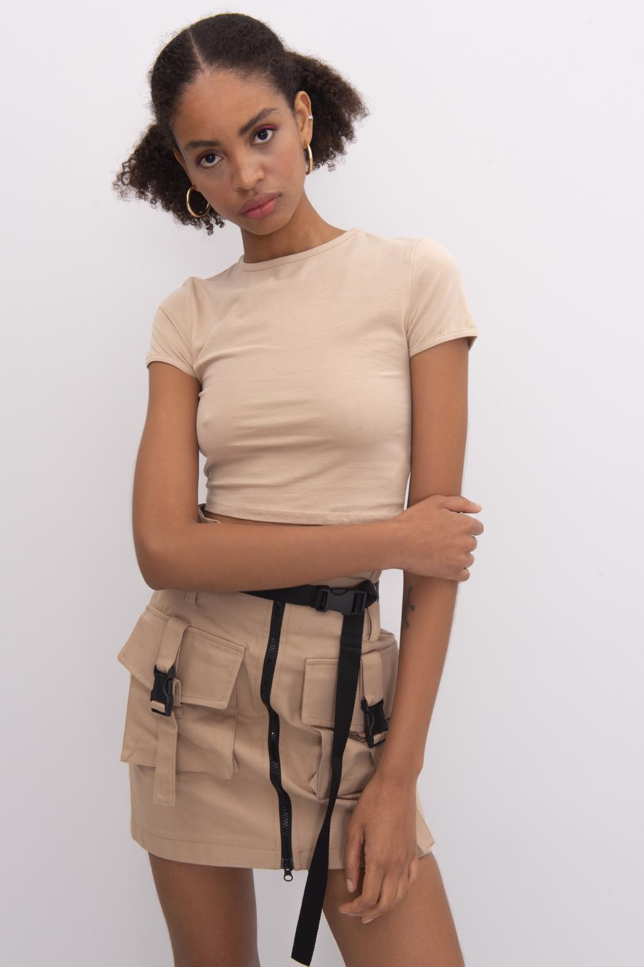 Crop Top Beige