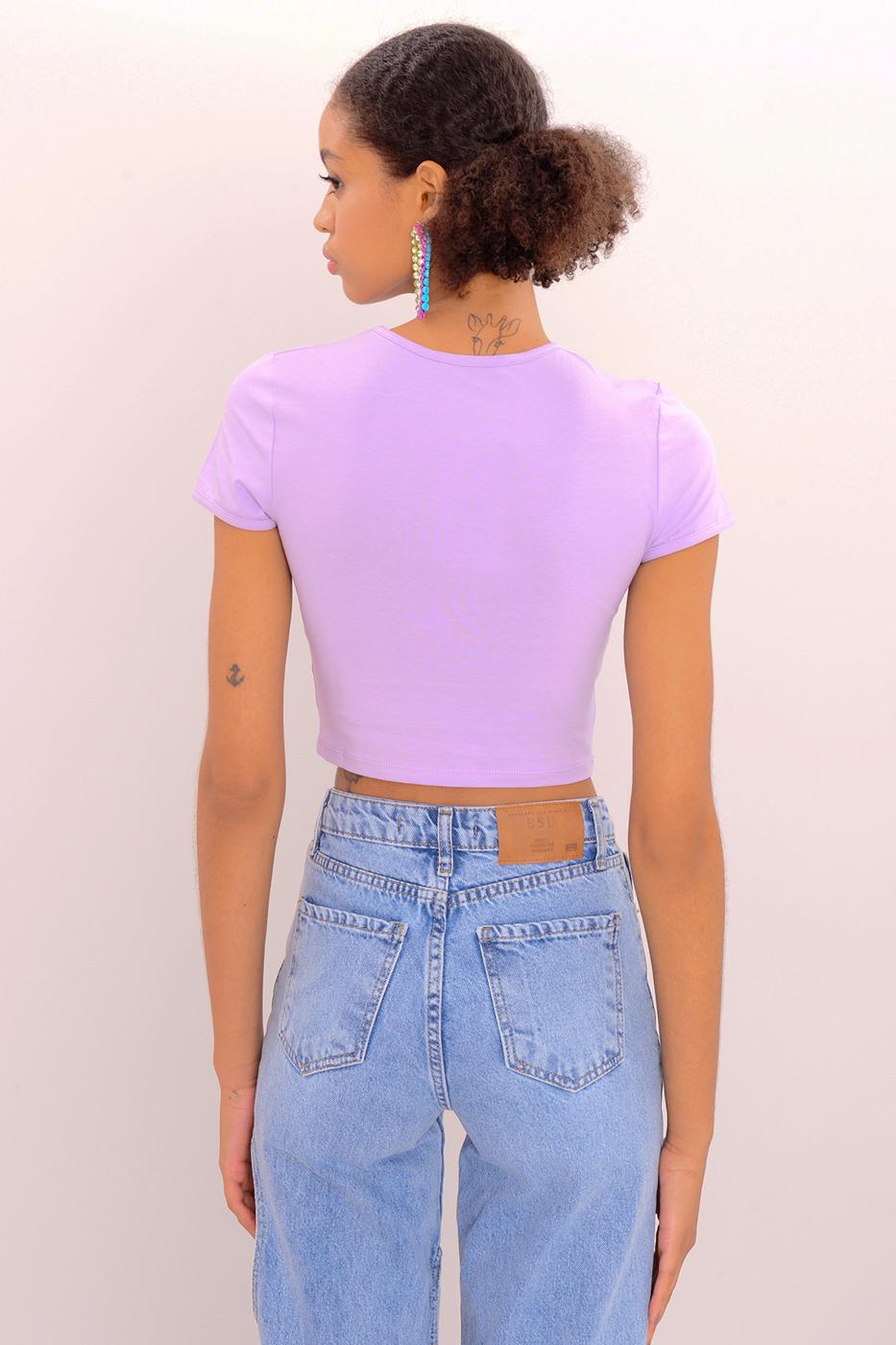 Crop Top Lila