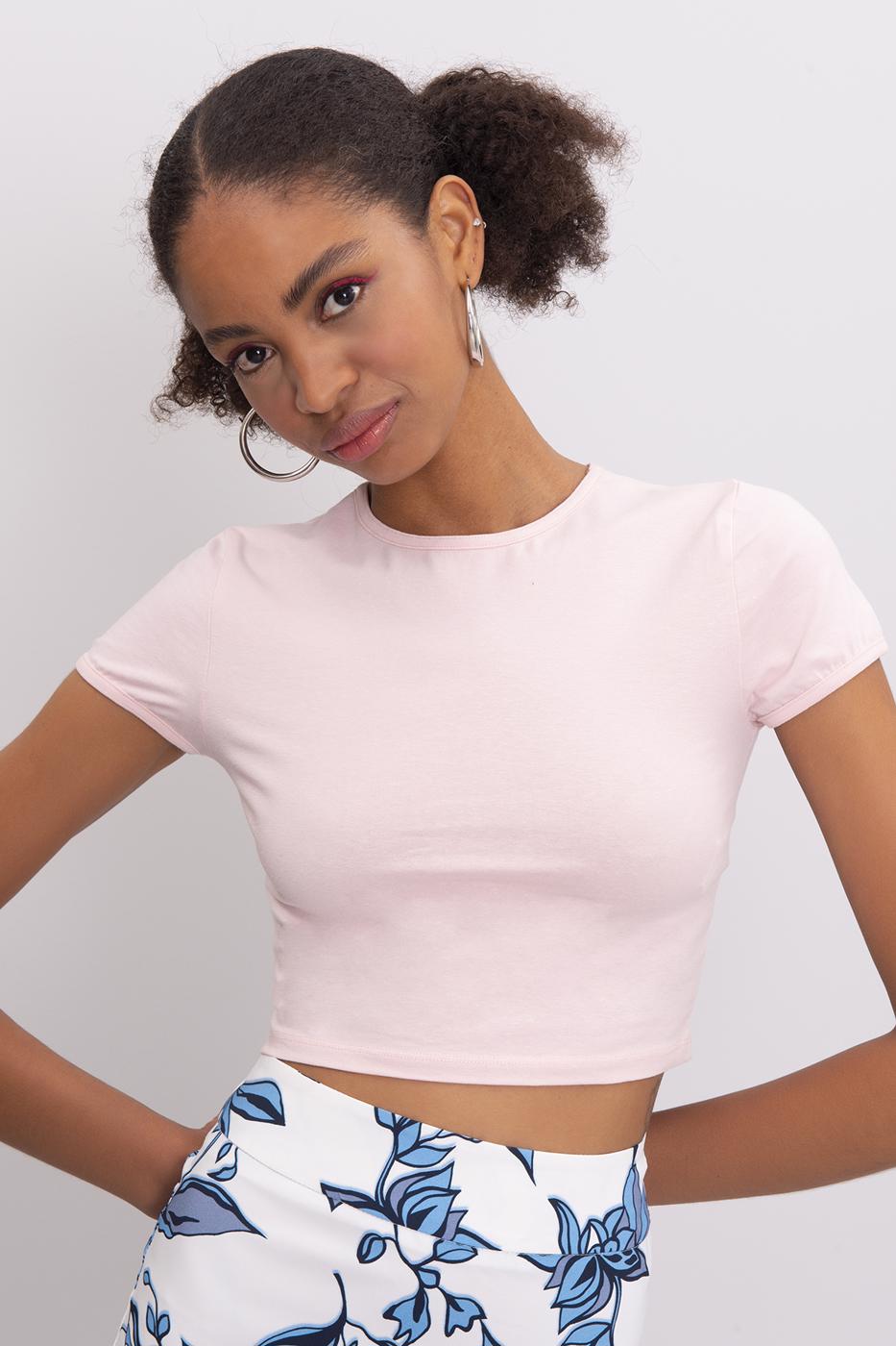 Crop Top Salmon