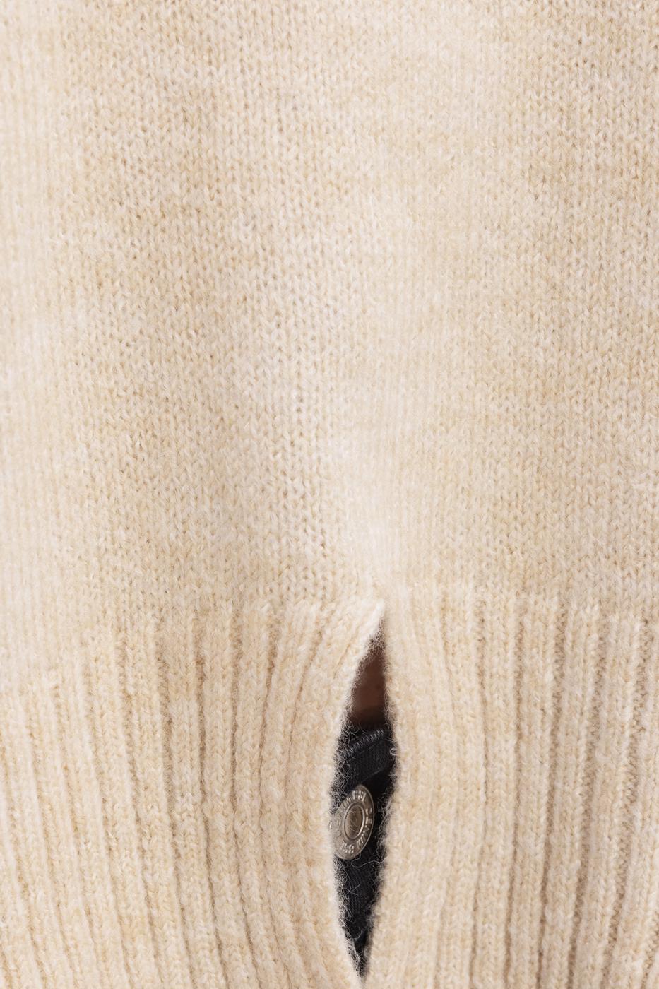 Basic Knit Pullover Beige