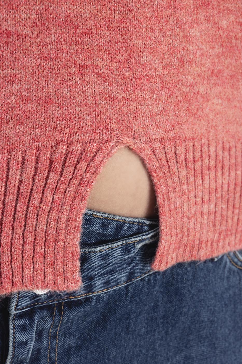 Basic Knit Pullover Drıed rose
