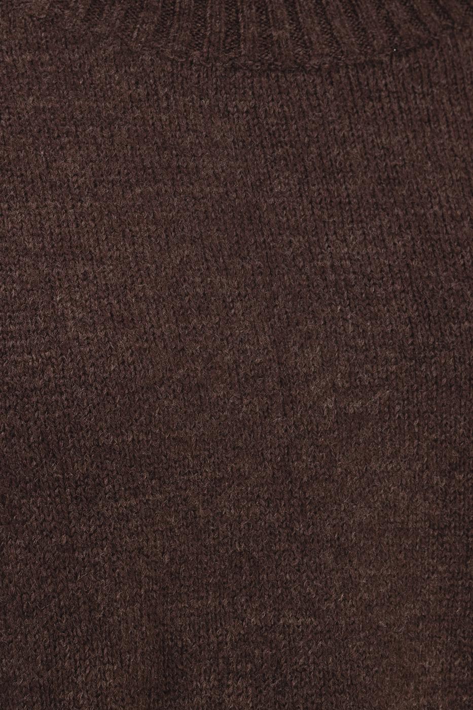 Basic Knit Pullover Brown