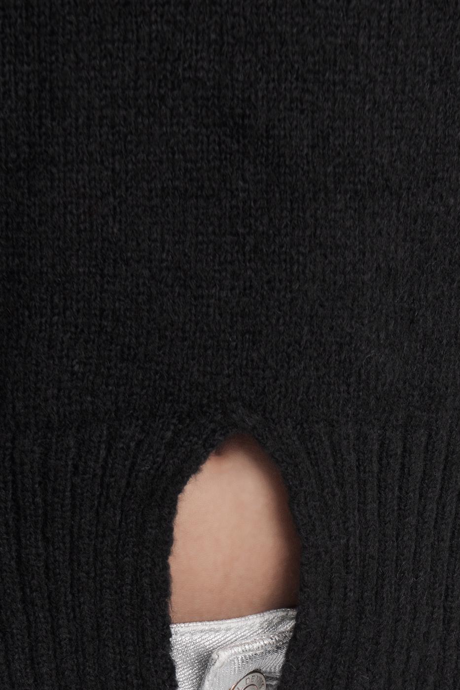 Basic Knit Pullover Black