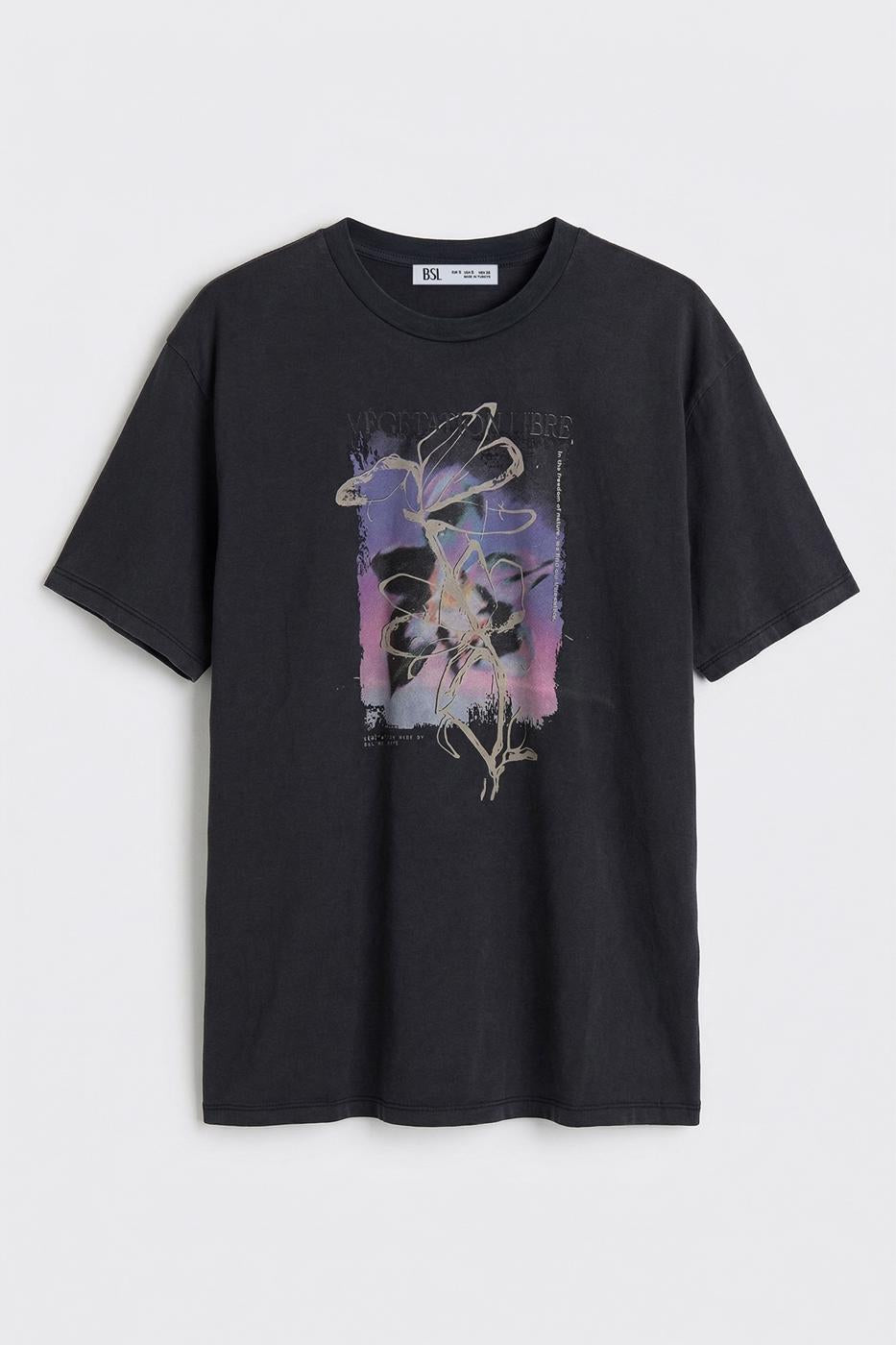 Printed Oversize Tshirt Anthracite