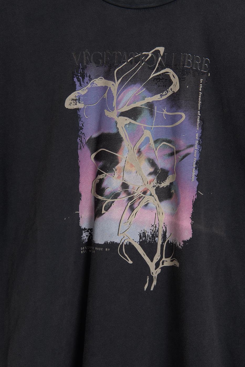 Printed Oversize Tshirt Anthracite