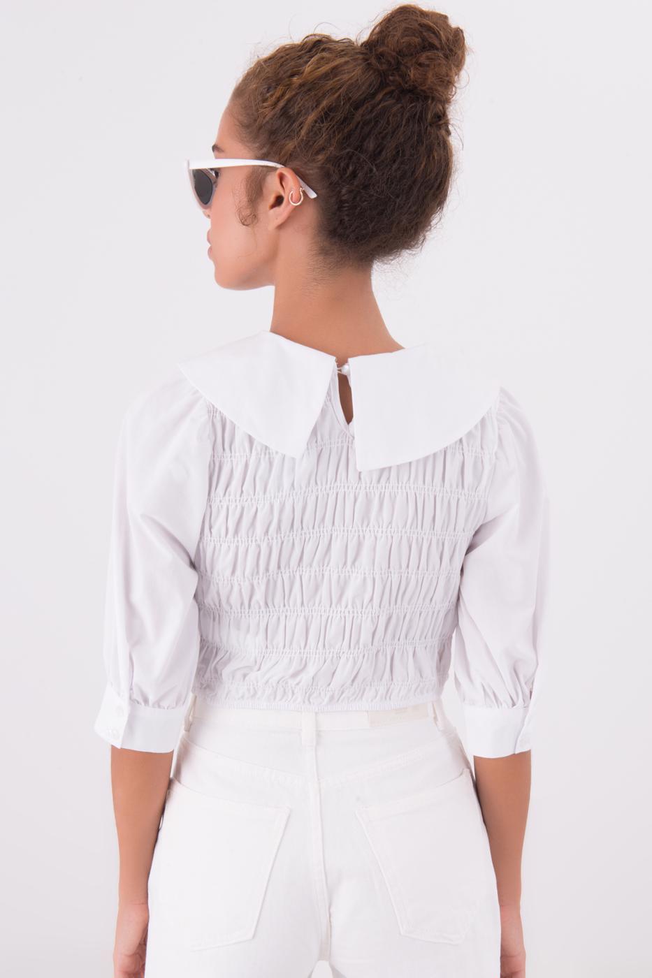 Baby Collar Blouse White