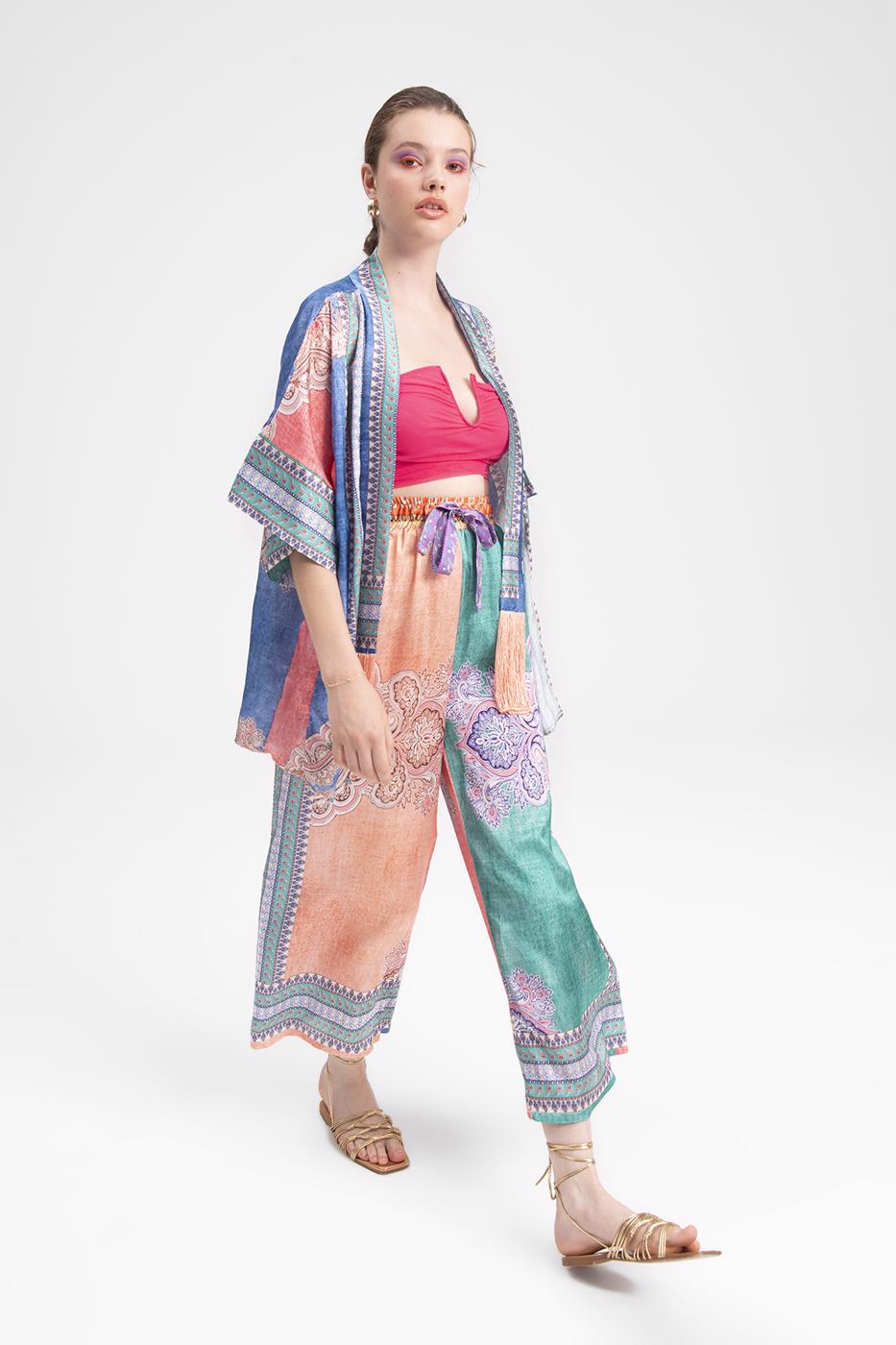 Elastic Waist Band Baggy Pants