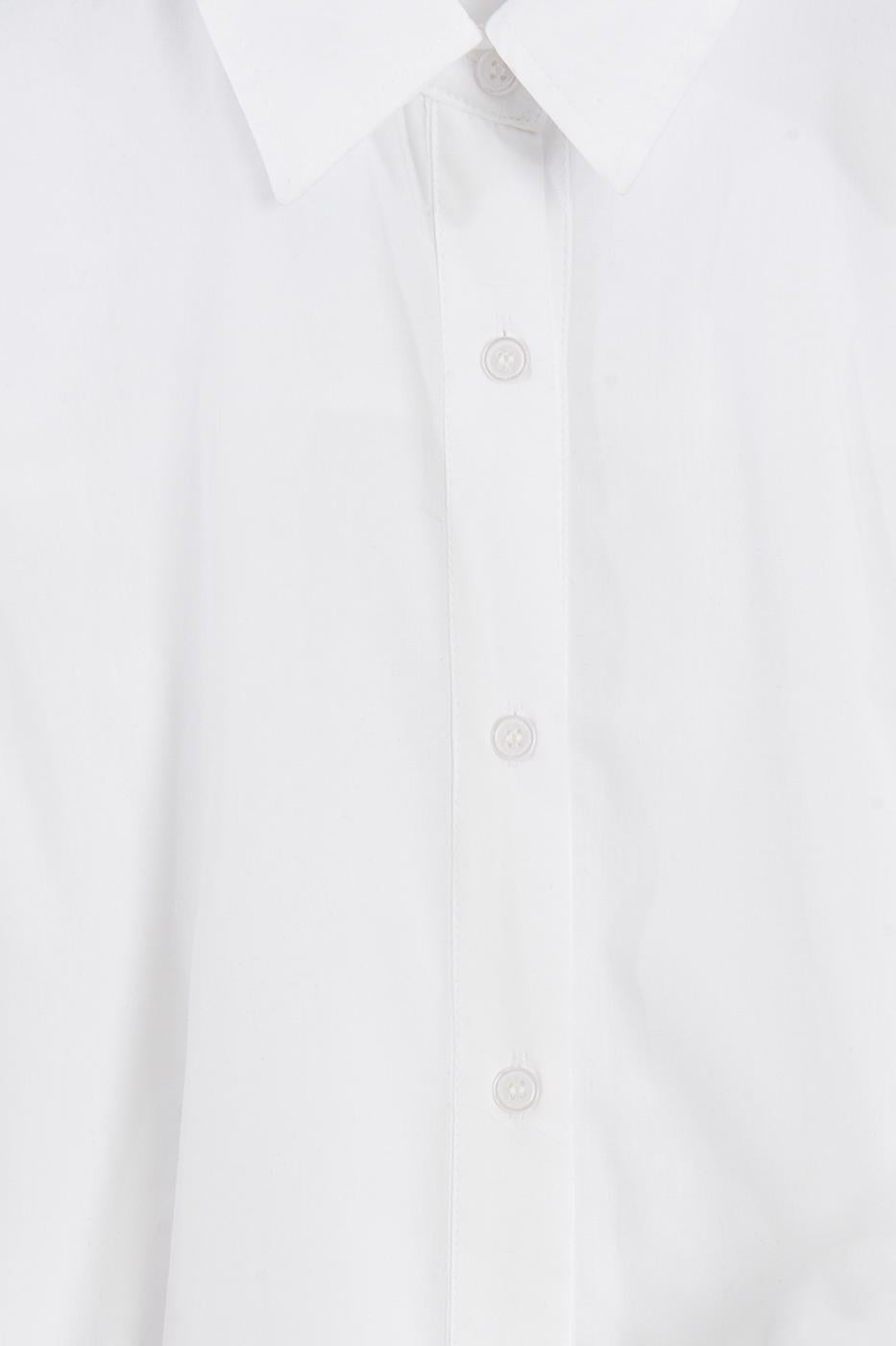 Shirt with Tie Waist White
