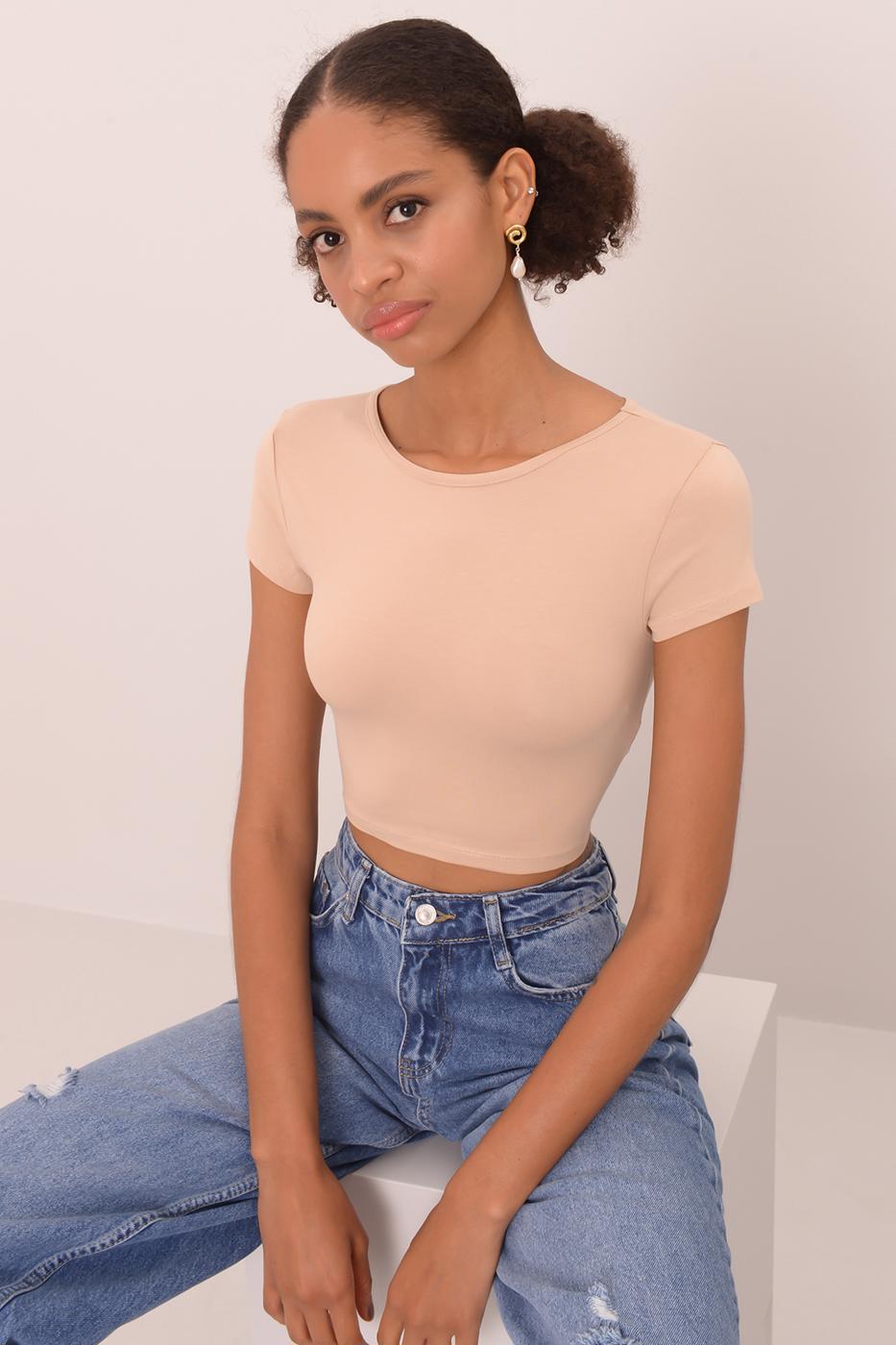 Crop Top Beige
