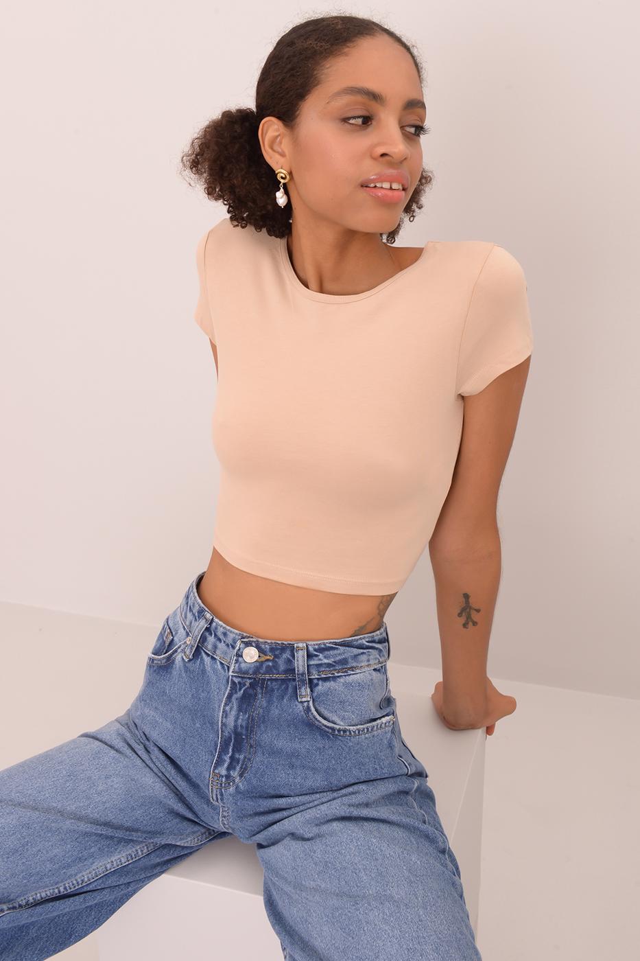 Crop Top Beige