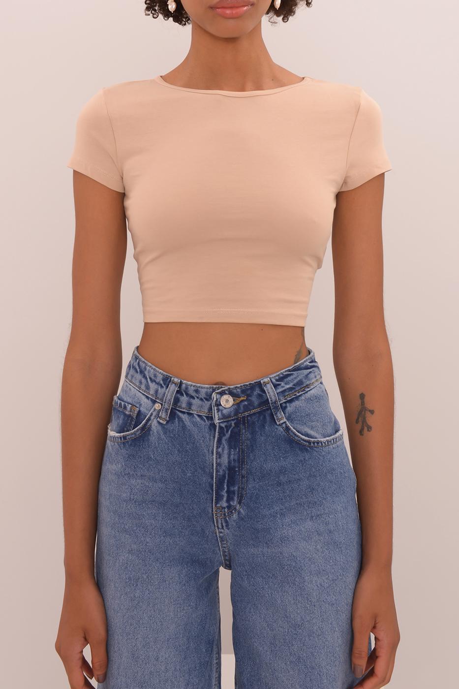 Crop Top Beige